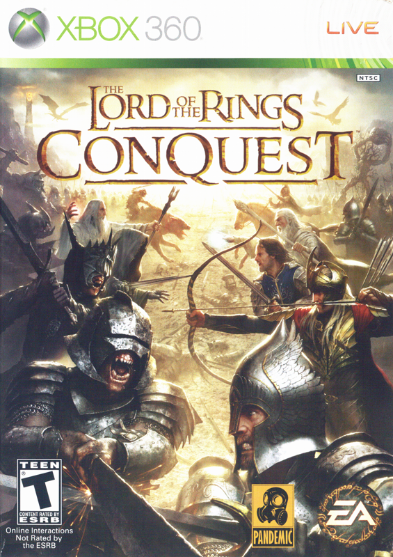 Lord of the Rings: Conquest box art for Xbox 360